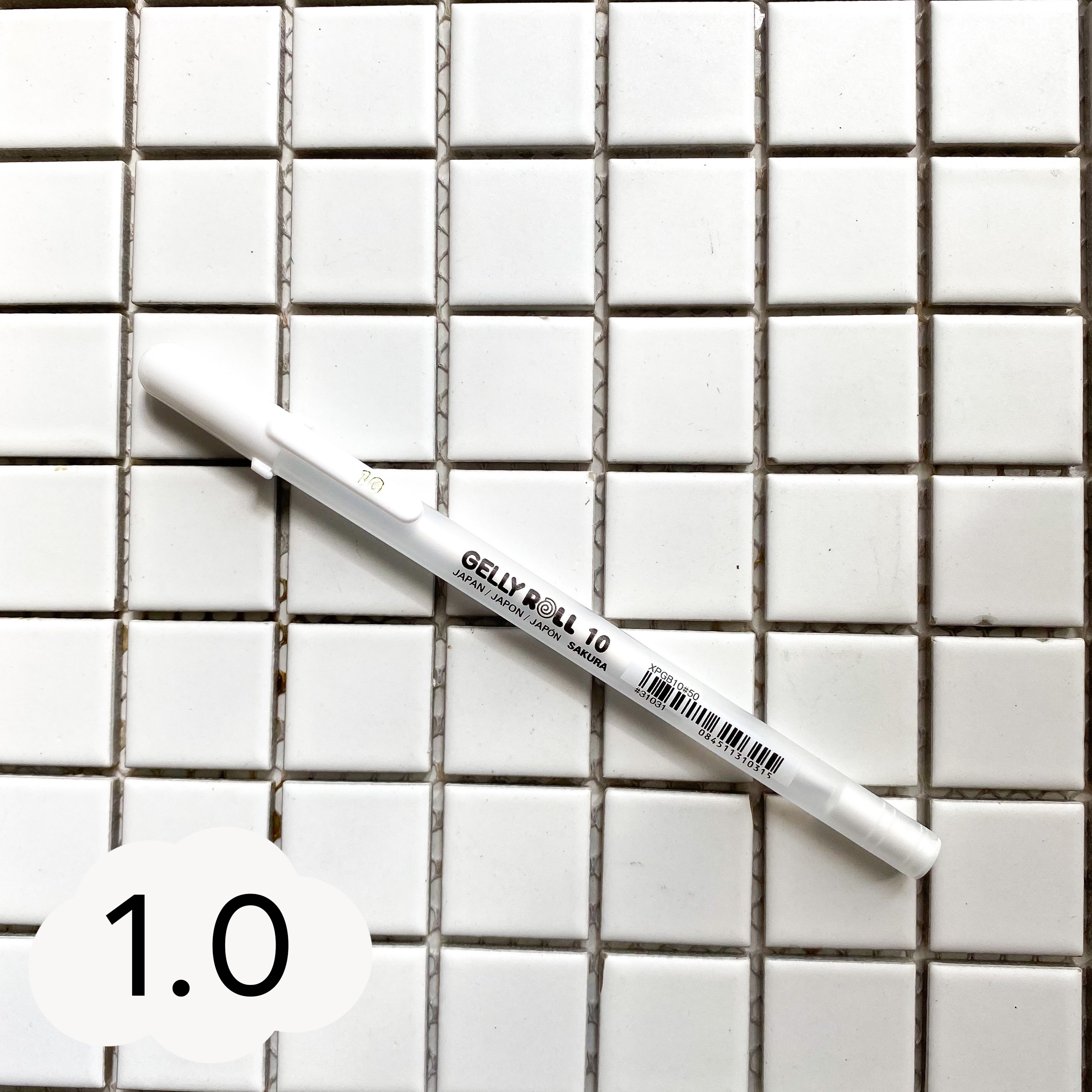 Bút Mực Trắng ngòi  0.5 0.8 1mm - Hidari