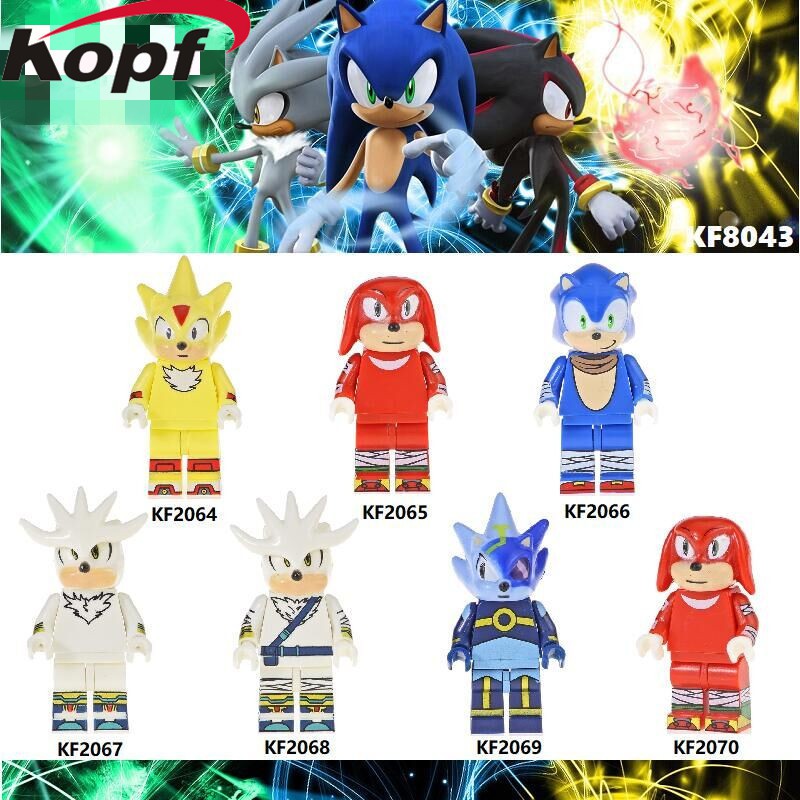 Lego Minifigures Các Mẫu Nhân Vật Hoạt Hình Sonic Shadow Mẫu Mới Ra KF8043