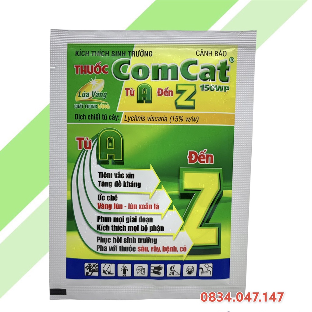 Phân Bón Lá Comcat 150wp Lúa Vàng (gói 7.5g) - Kích Thích Sinh Trưởng