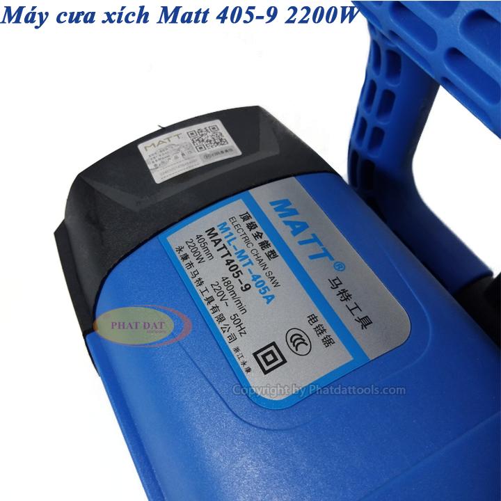 Máy Cưa Xích Dùng Điện MATT 405-9 Công Suất Lớn 2200W-BH 6 Tháng