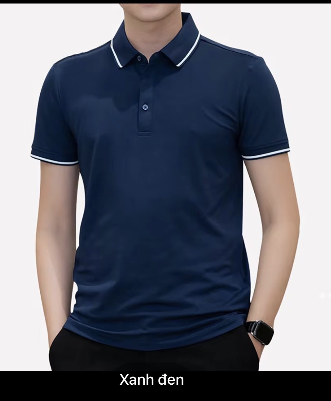 Áo thun nam Polo sọc