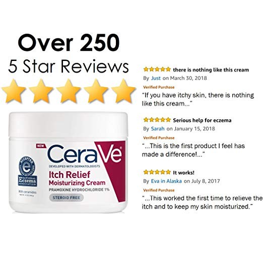 KEM DƯỠNG CERAVE ITCHY RELIEF MOISTURIZING CREAM 340G