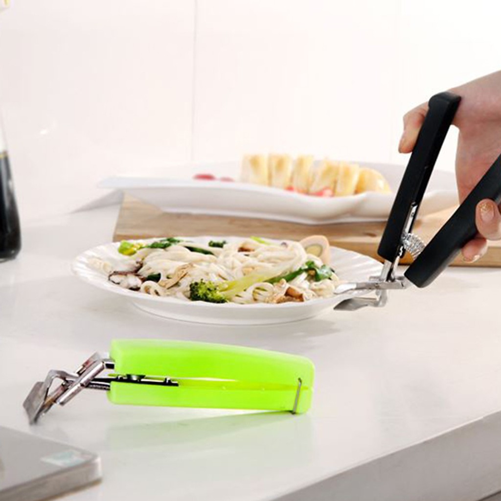 Kẹp gắp đồ nóng inox dụng cụ nhà bếp tiện dụng,an toàn hơn với các đồ nóng- dụng cụ gắp nóng chống phỏng tay ( ngẫu nhiên )