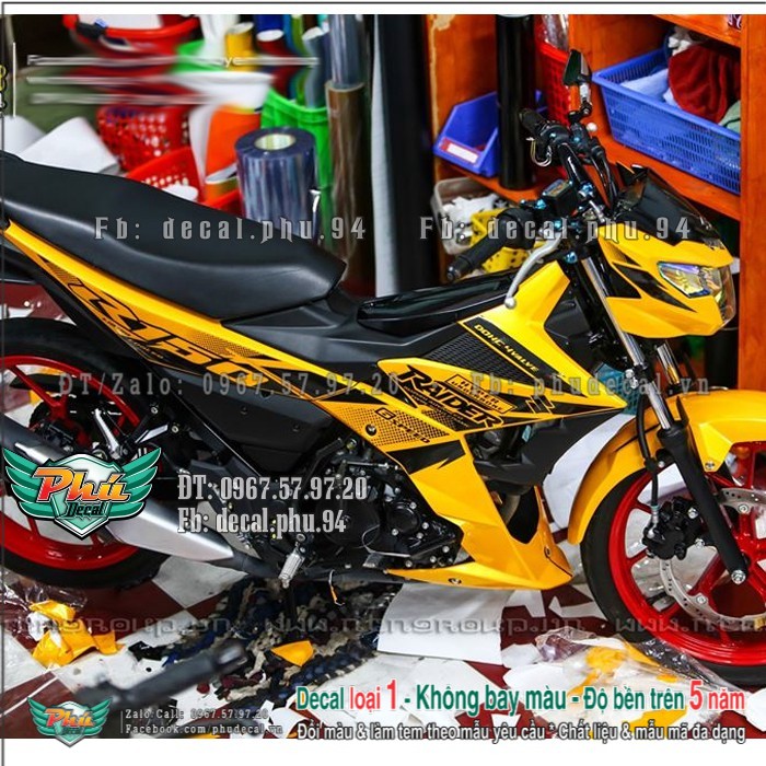 Tem rời raider fi vàng 2018 hàng loại 1