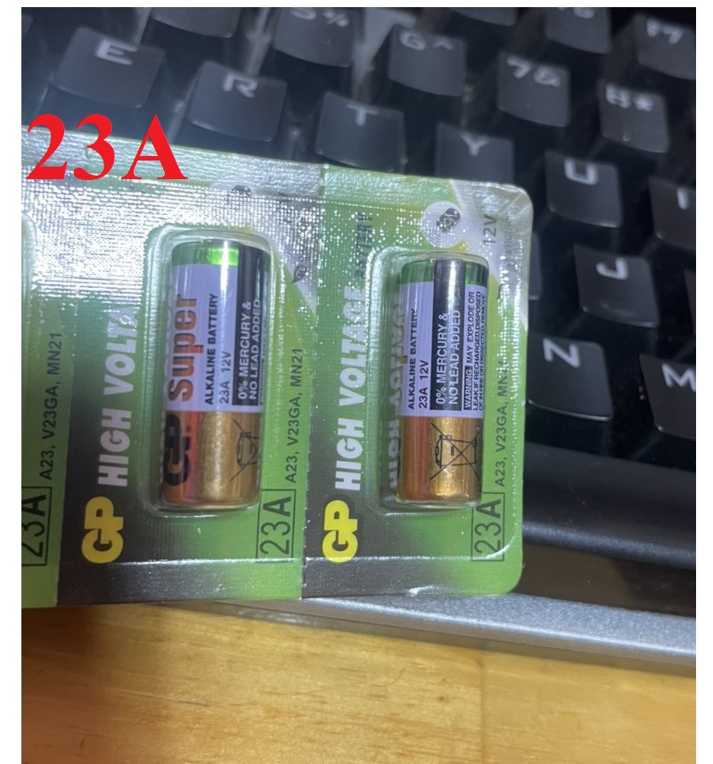 [2 tablets] battery 23A 12V alkaline batteries for the remote control switch, doorbell, toys, alarm. .- 000406