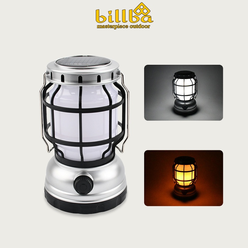 Đèn treo lều cắm trại , đèn bão tích điện cắm trại đa năng du lịch dã ngoại. Đèn led măng xông BB8212 - Baobillba