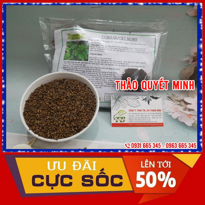 Hạt Thảo Quyết Minh Khô 500G Loại 1 Hàng Cty - Đông Y Thanh Bình