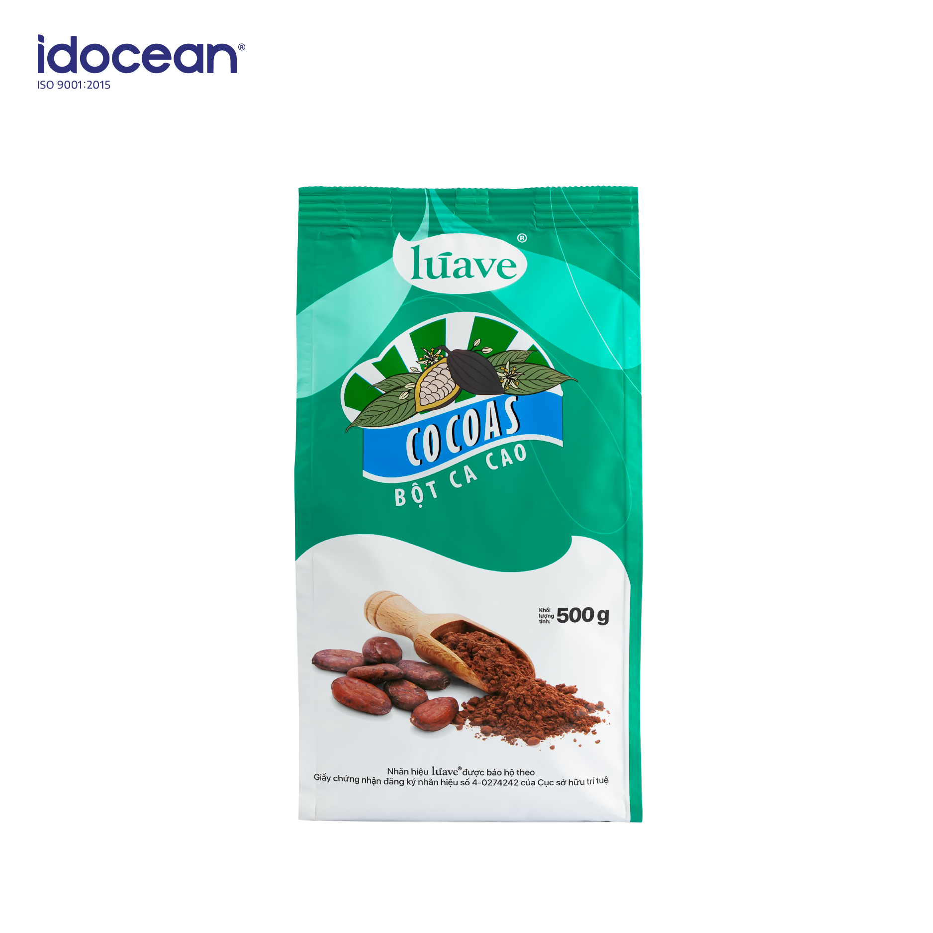 Bột Cacao Đắng - LÚAVE - 0.5kg - Thêm vị thơm nồng đậm đà bột cacao, cacao