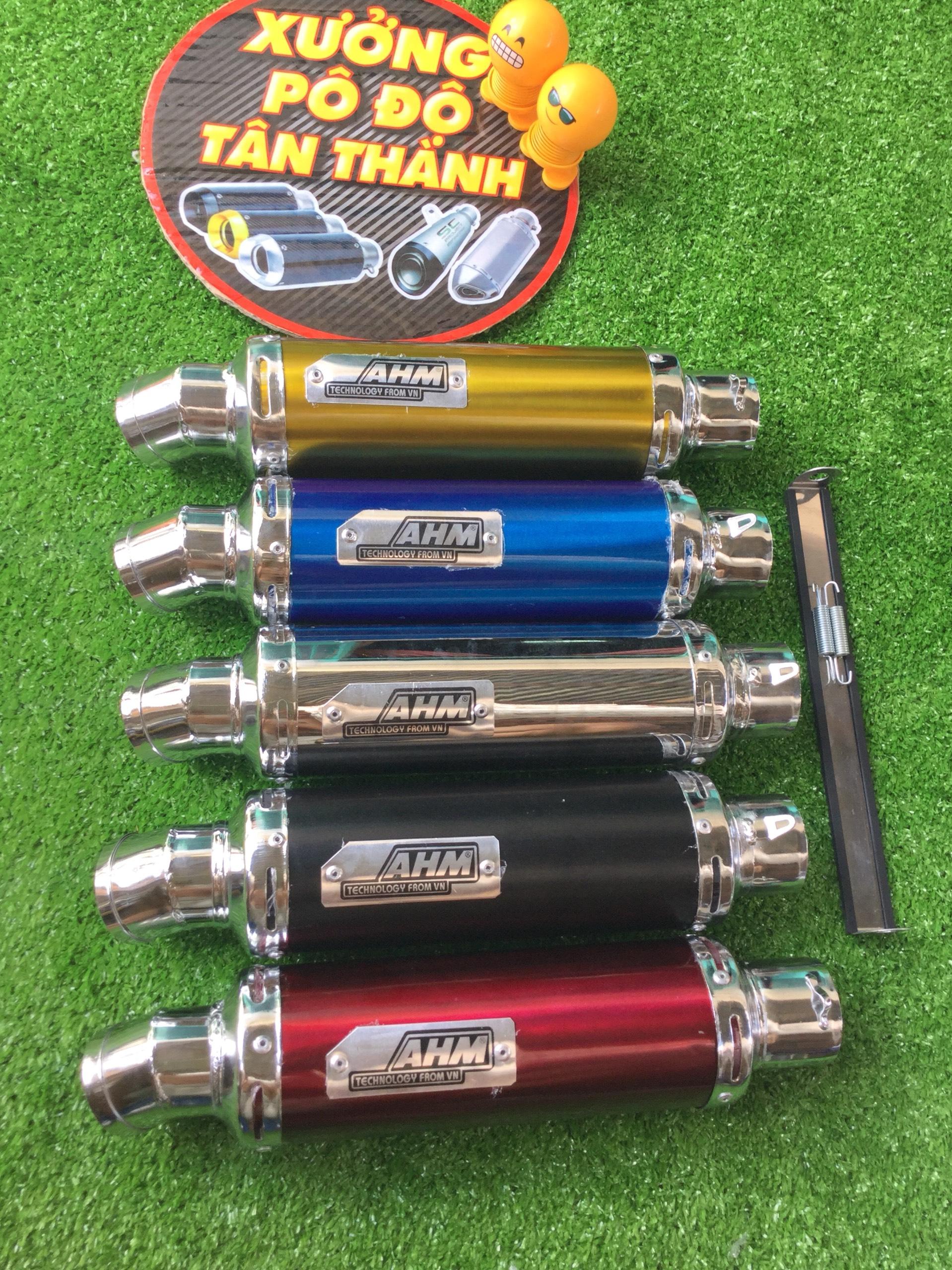 Bộ pô ahm vàng full cổ exciter 135
