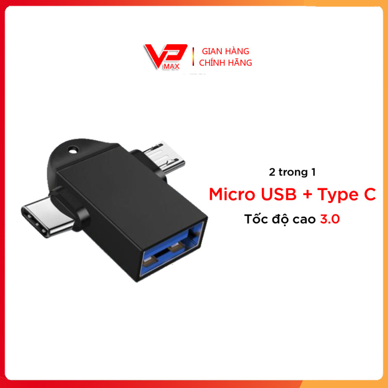 Bảng giá Bộ Chuyển Đổi OTG Micro USB Type C 2 Trong 1 Bộ Chuyển Đổi Truyền Tải Dành Cho Android Huawei, Cho Máy Tính Bảng Điện Thoại Phong Vũ