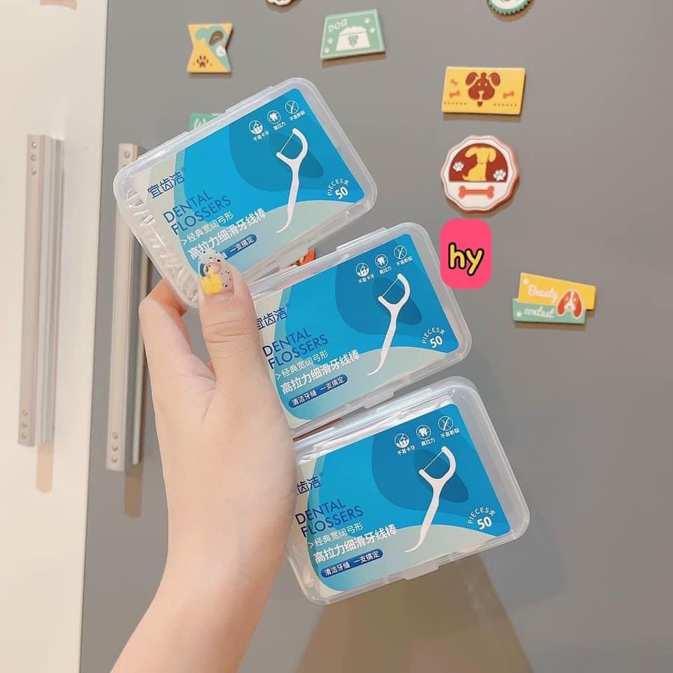 COMBO 3 HỘP TĂM CHỈ NHA KHOA ( 50C/HỘP)