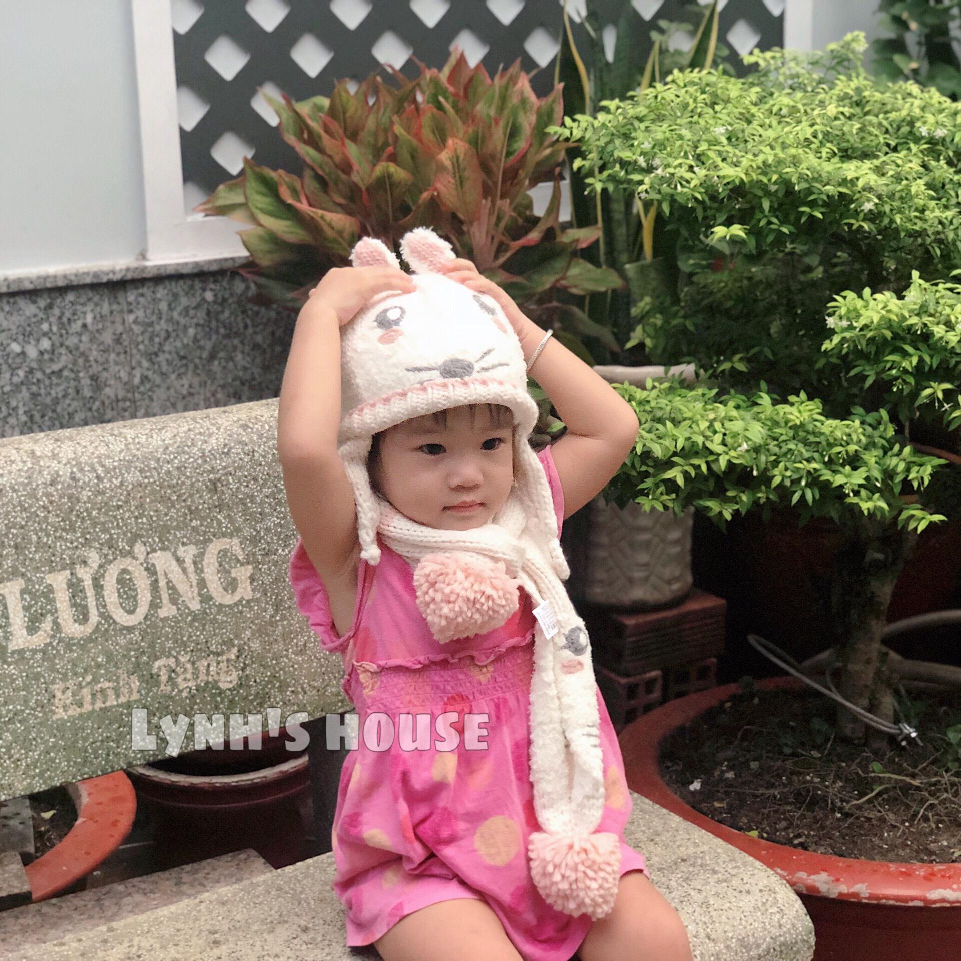 Set nón len và khăn choàng cổ Zara Baby cho bé