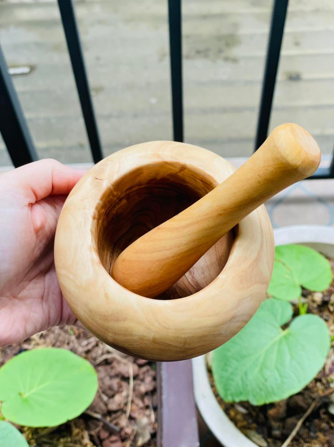 CHÀY CỐI MINI BẰNG GỖ CÂY OLIU