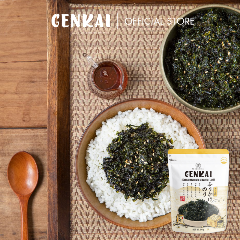 Rong Biển Trộn Cơm GENKAI Đậu nành 40g