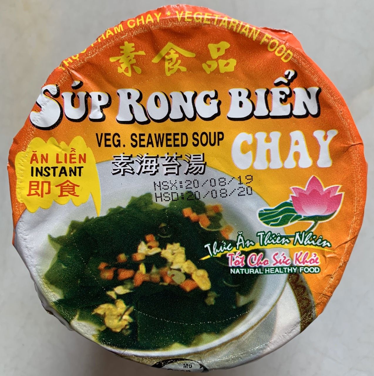 Súp rong biển chay