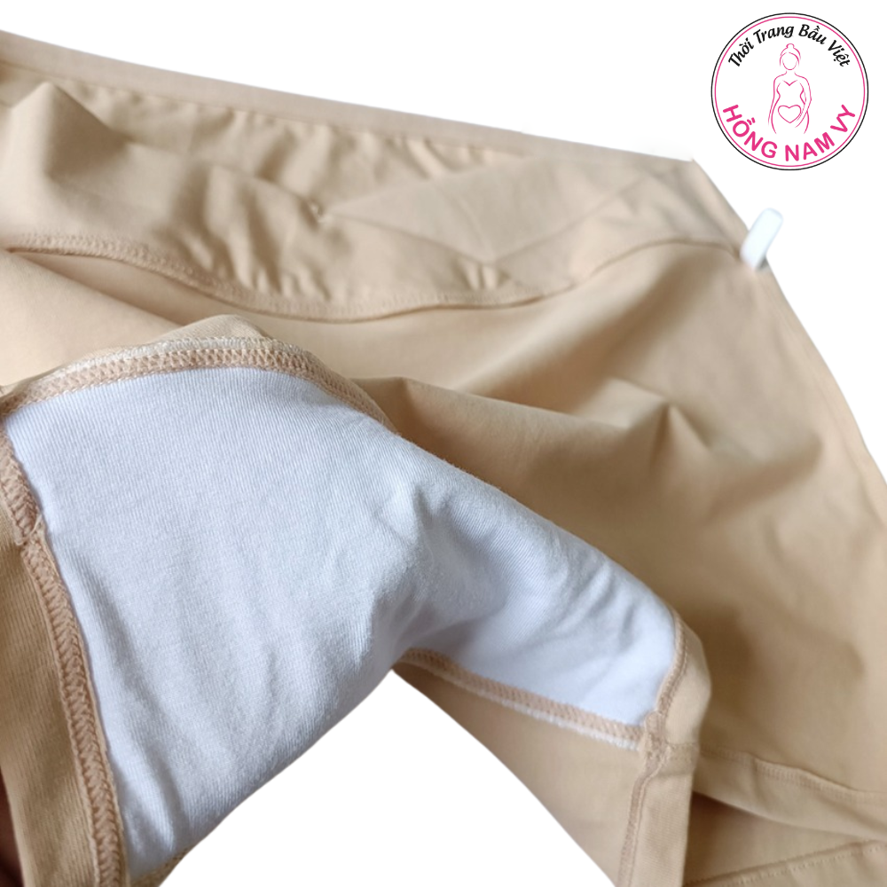 Quần mặc váy bầu cạp chéo cao cấp mịn đẹp