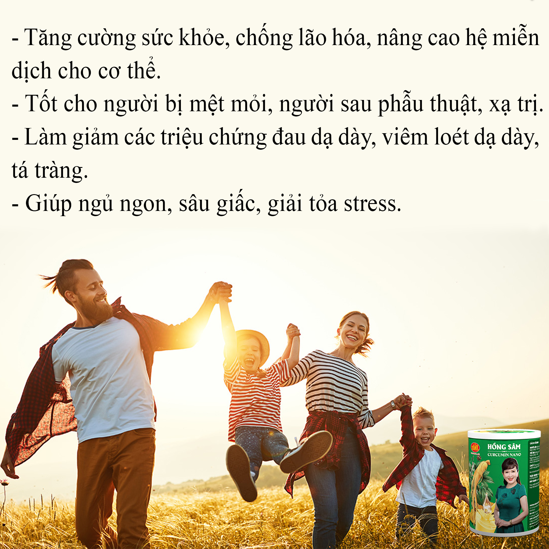 5 Hộp Hồng Sâm Curcumin Nano 900g