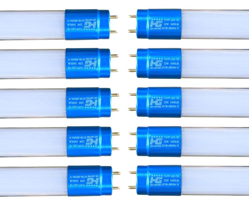Combo10 Bóng đèn led Tuýp thủy tinh 22W 1,2m, (ánh sáng trắng)
