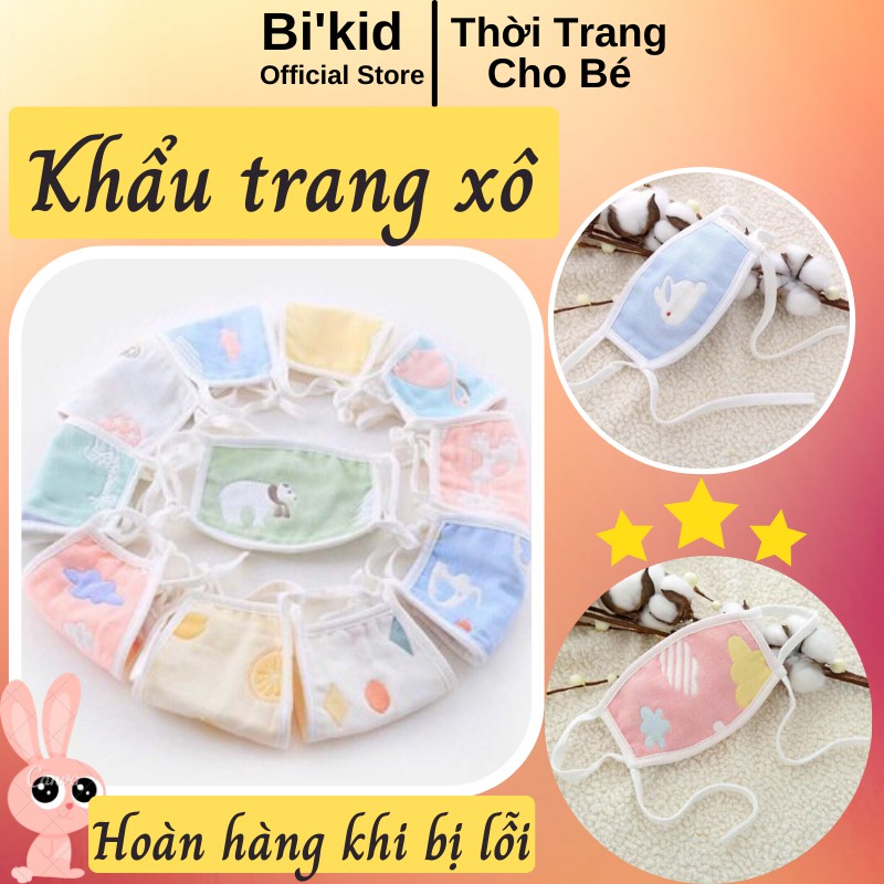 Khẩu trang xô bamboo Nhật chống bụi kháng khuẩn cho bé