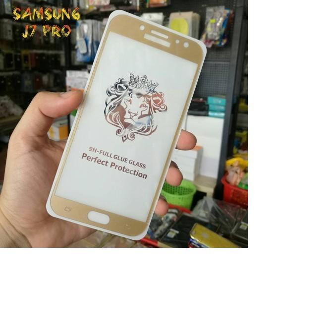 Kính cường lực Samsung Galaxy J7 Pro 9D xịn Full màn hình cao cấp ( Vàng Gold )
