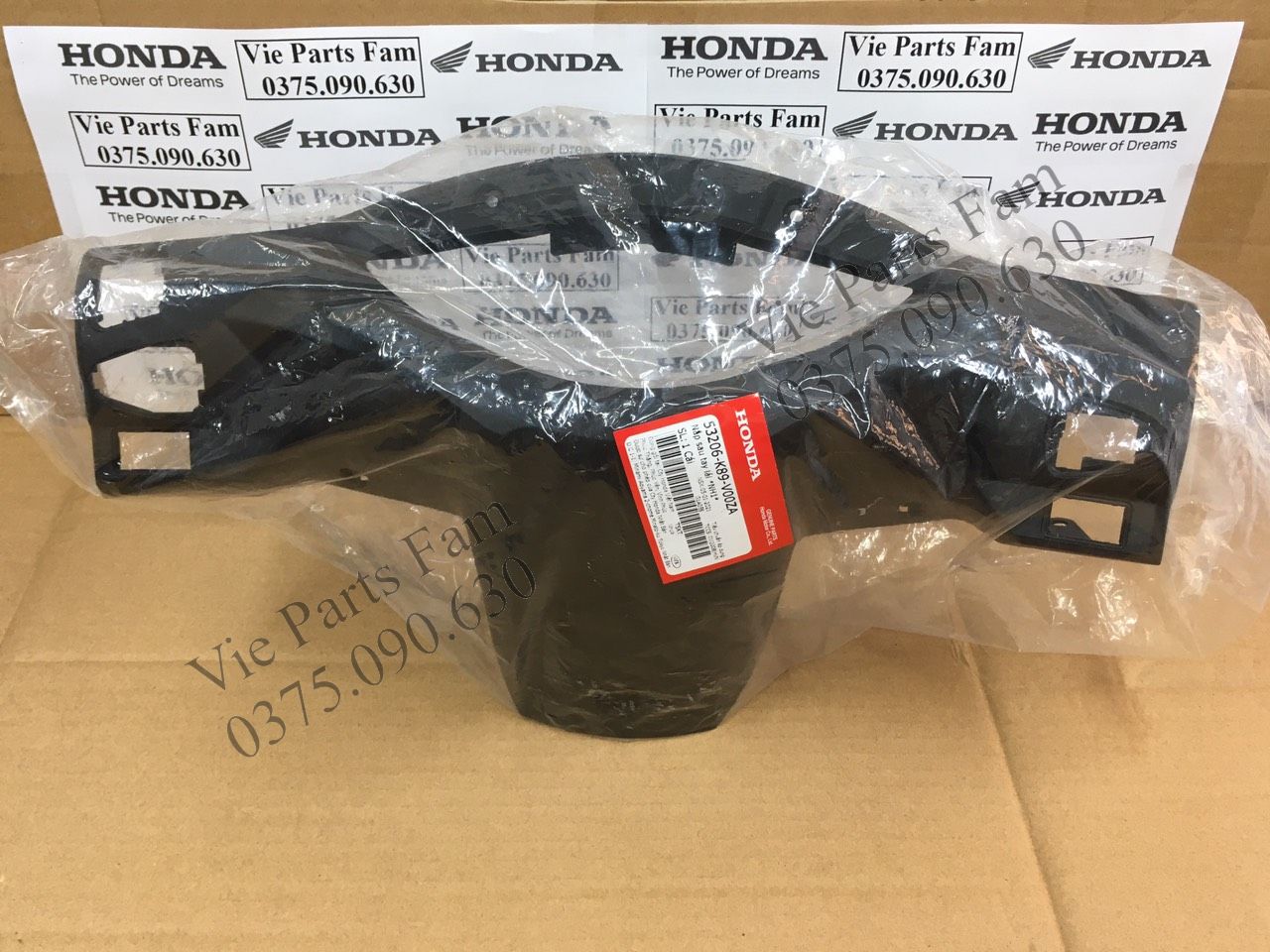 Nắp sau tay lái (gáy) Wave Alpha 110cc (2017-2023), đời có công tắc đèn pha và không công tắc đèn pha, Chính hiệu Honda Motor VN