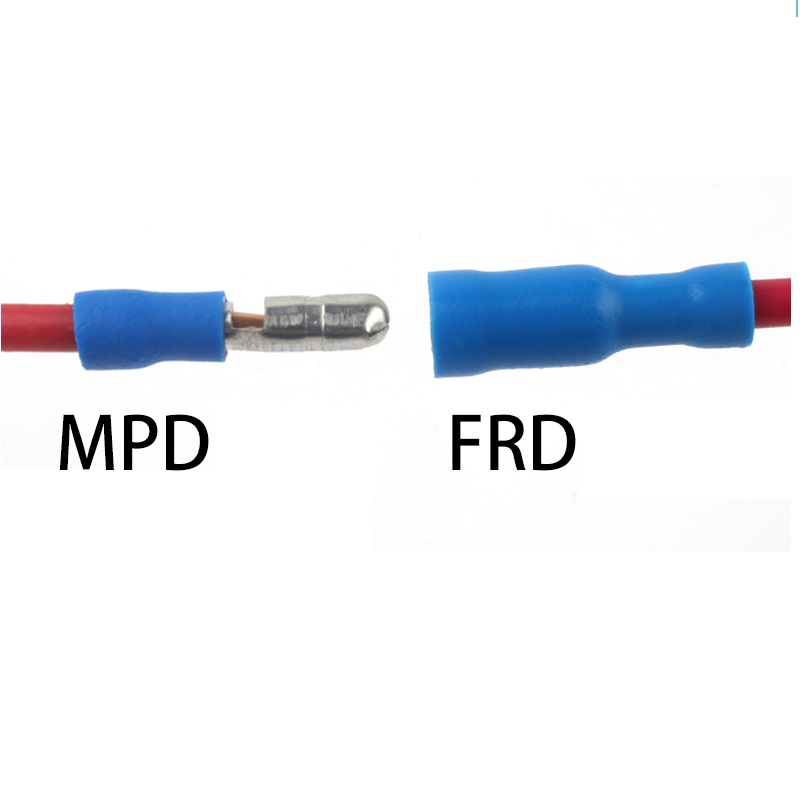Đầu cos đực cái, đầu cos dây điện 0.5-1.5mm2 mpd/ frd1.25-156 màu đỏ vàng xanh đen xanh lá túi 50 cái / 100 cái