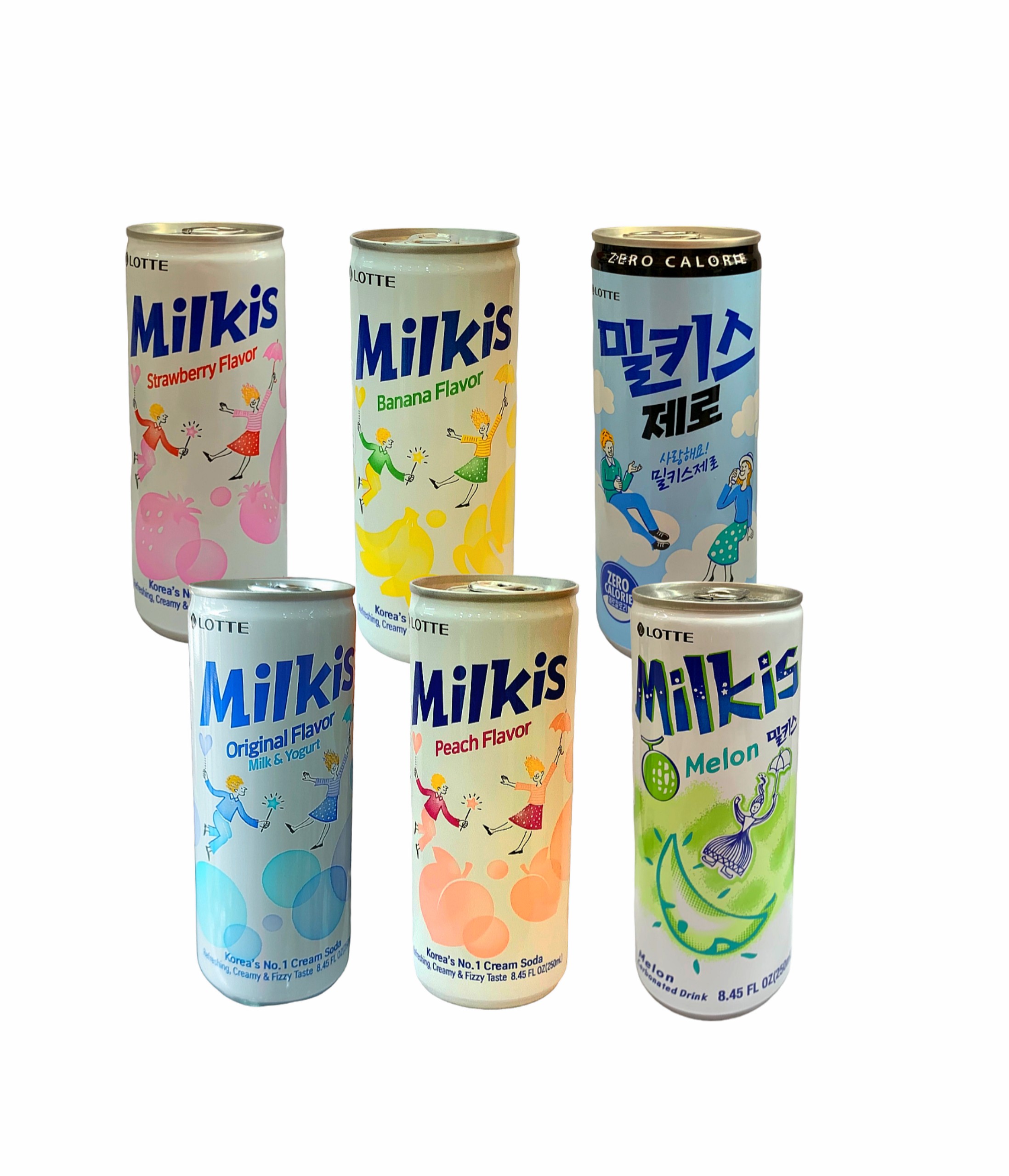 Nước soda sữa Milkis Lotte Hàn Quốc lon 250ml