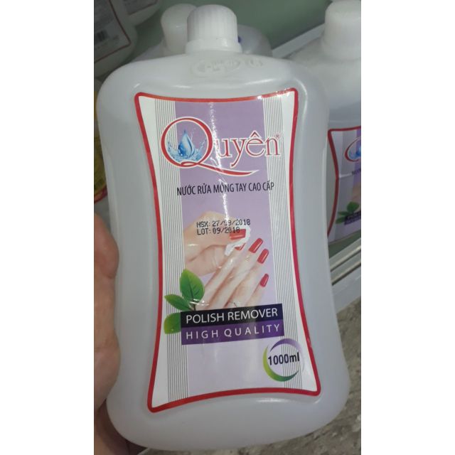 Nước rửa móng tay cao cấp Quyên 1000ml