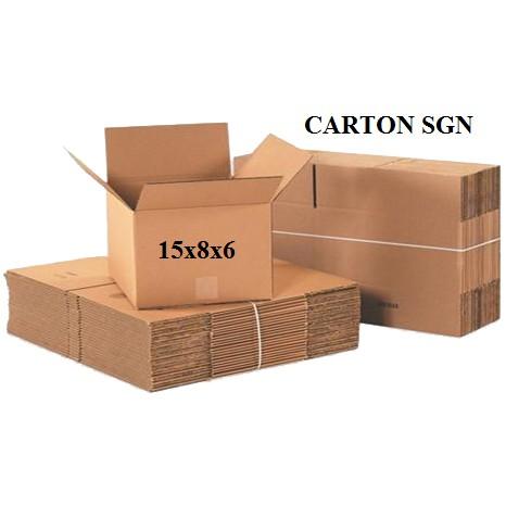 Bộ 10 Thùng Carton 15x8x6 Cm