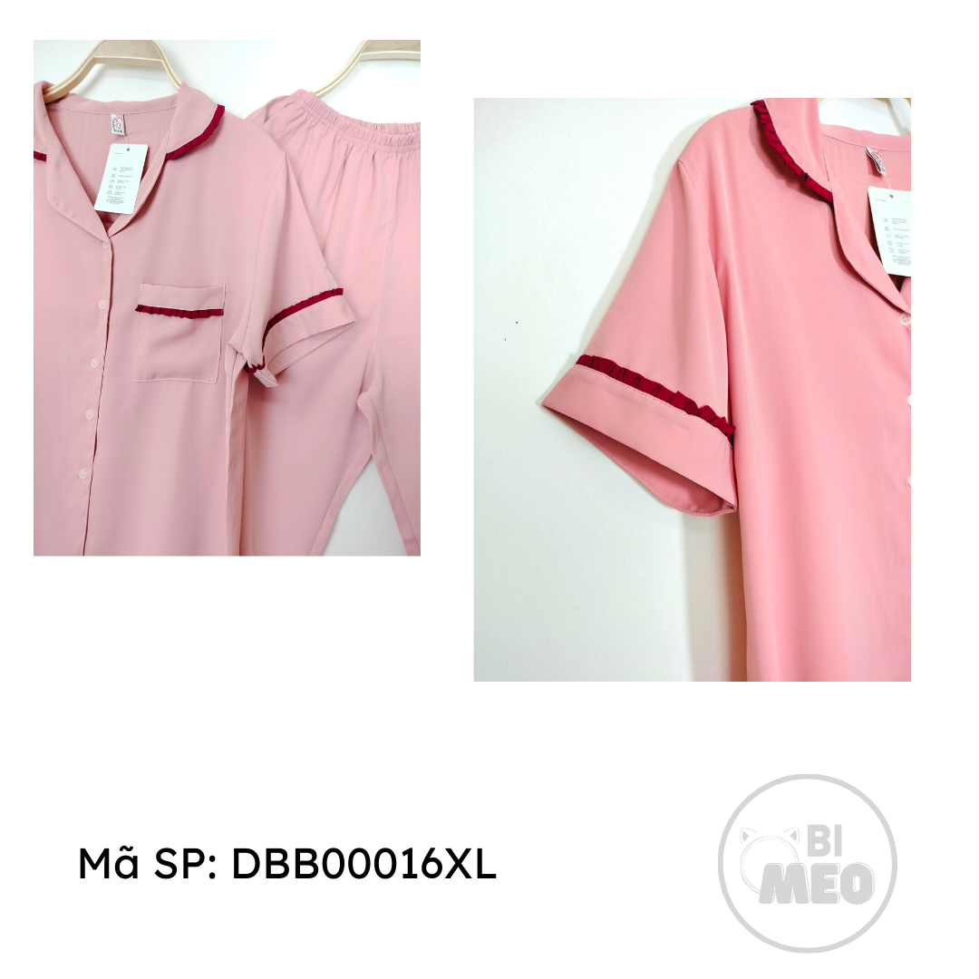 Đồ bộ Pijama lửng - Lụa Mango phong cách tối giản - DBB00018XL