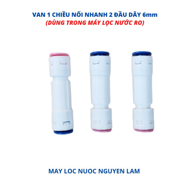 (HCM) Van 1 Chiều Nối Nhanh 2 Đầu Máy Lọc Nước RO