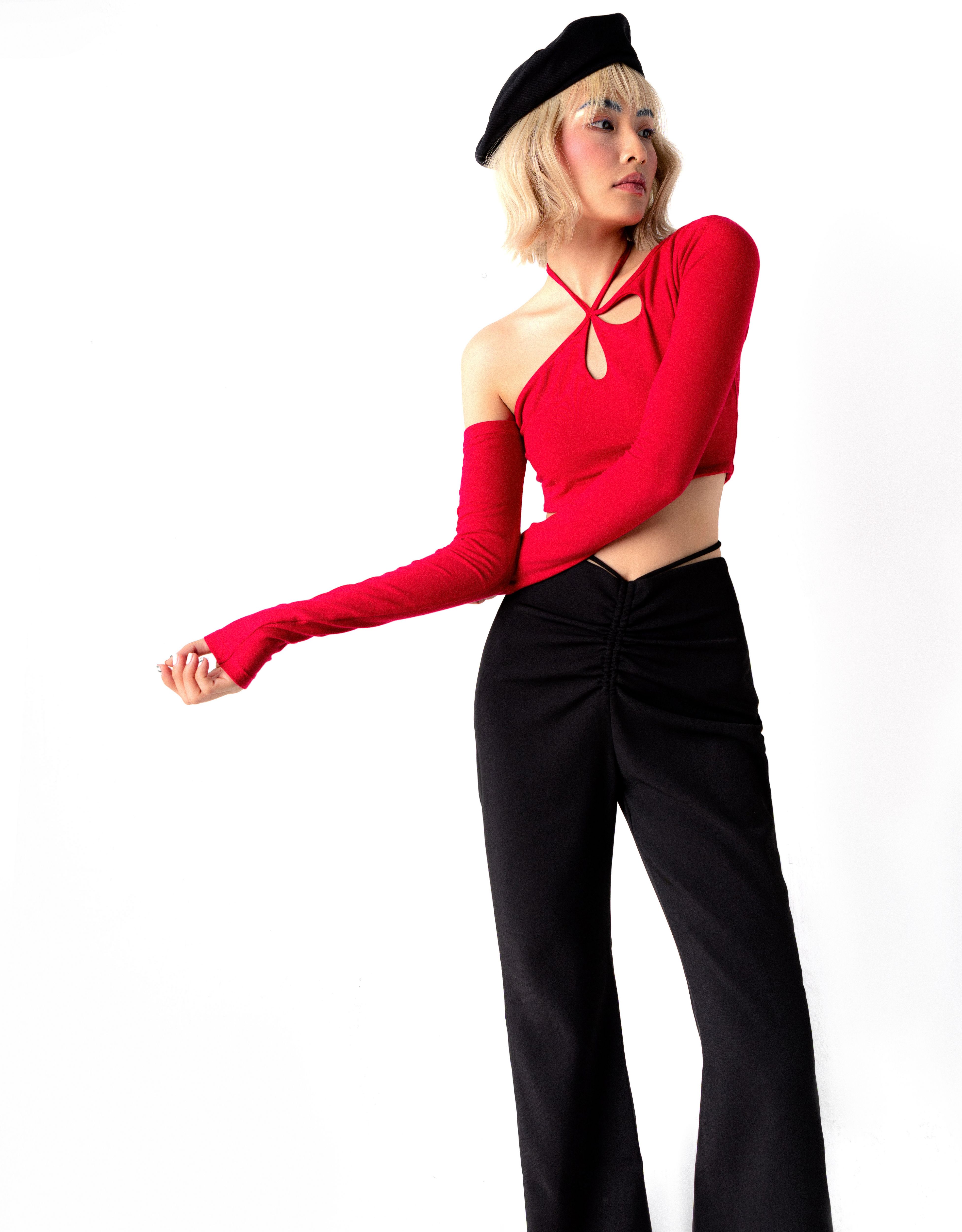 Áo croptop nữ tay dài | COMO TOP - CLÉLIE