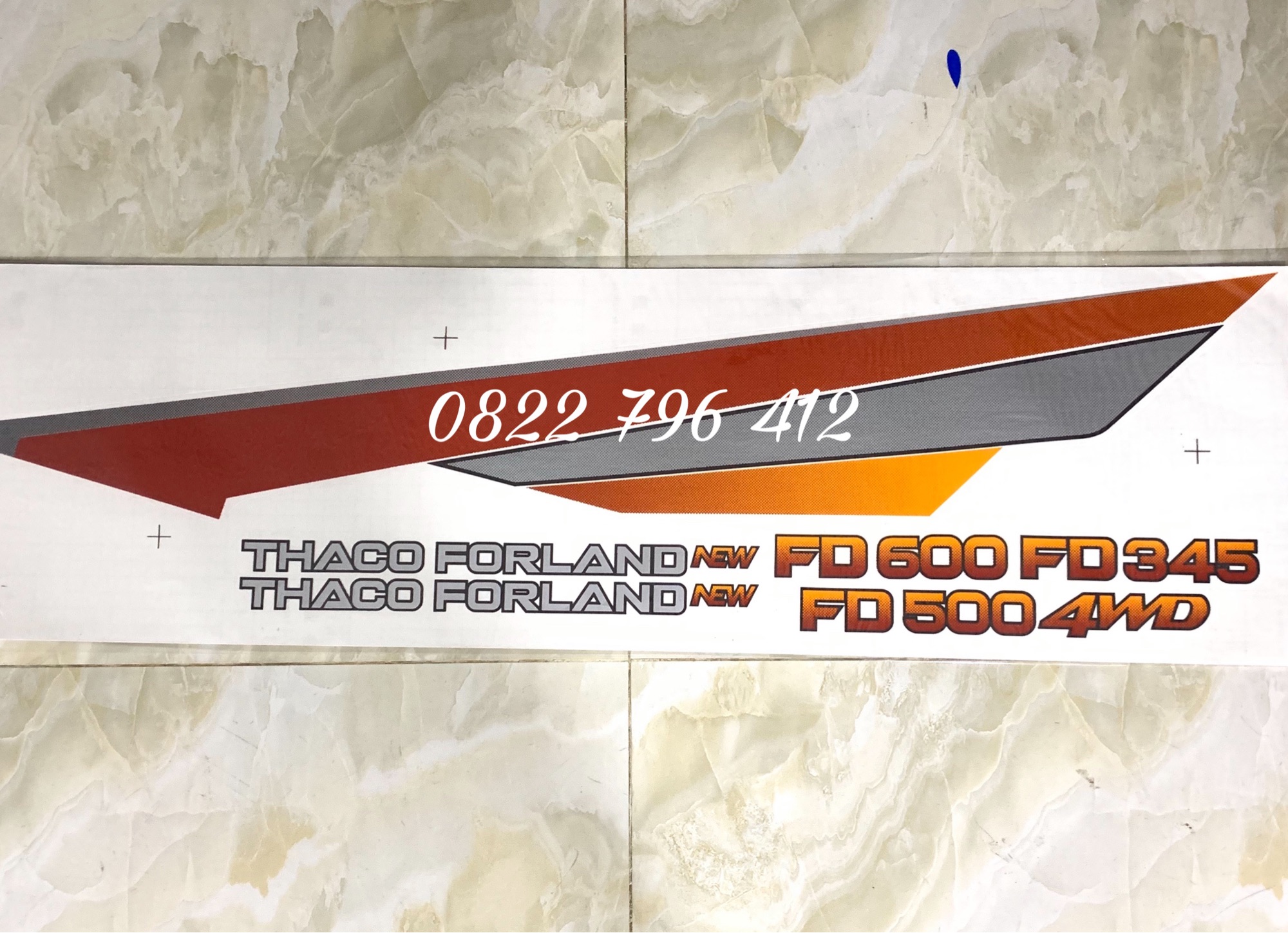 Tem dán xe tải Thaco Forland như hình