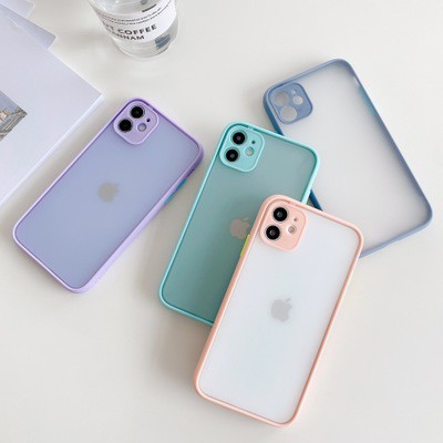 Ốp lưng Iphone màu nhám có màng che camera dành cho iphone11/Pro/Pro Max