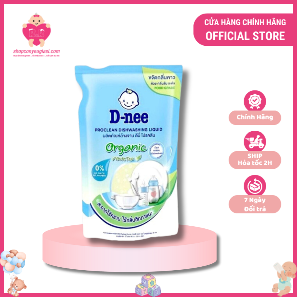 Nước Rửa Bình Sữa Dnee Chai 620ml/Túi 600ml - Thái Lan