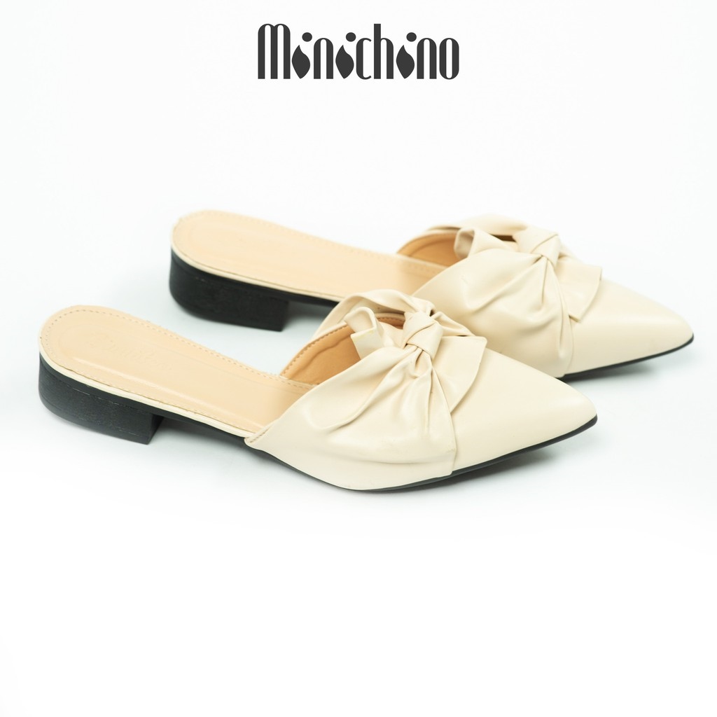 BÁO GIÁ GIÀY SANDAL MŨI NHỌN ĐAN DÂY 2CM CILLIE MÀU KEM 1055 (STORE 5703) | Shopee Lazada Sendo Tiki mới nhất 48 Giày sục nữ gót cao 3cm MINICHINO xoắn nơ mũi nhọn thời trang hở gót màu kem TC019