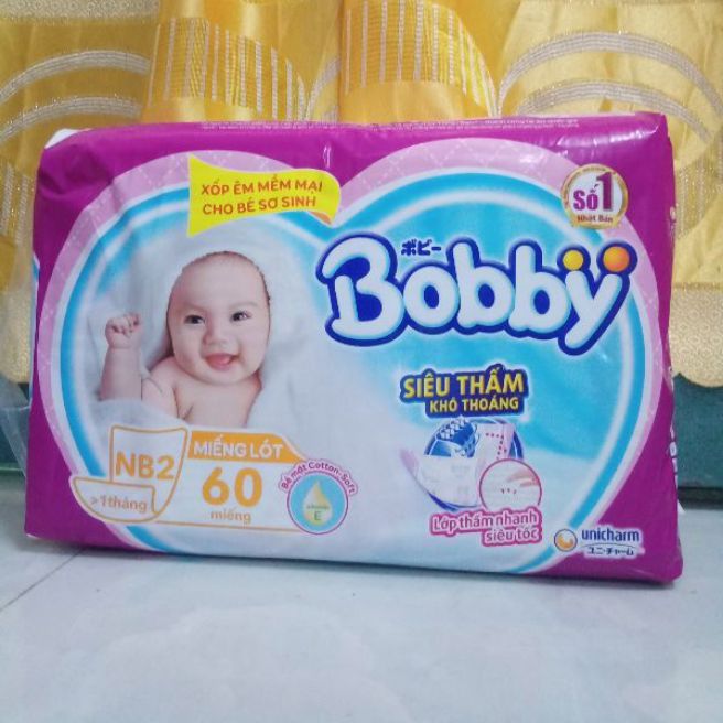 Miếng lót Bobby NB2-60 + 6 miếng chính hãng