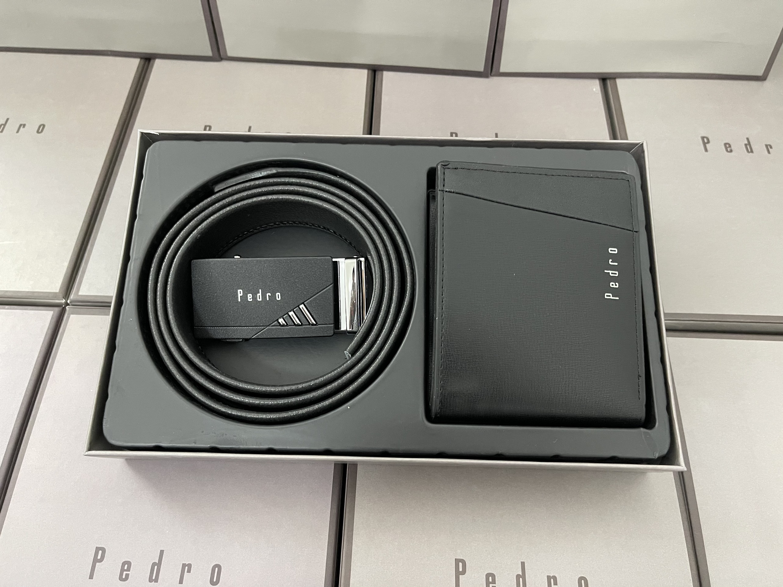 Set Ví Thắt Lưng PEDRO nam fullbox  + túi giấy