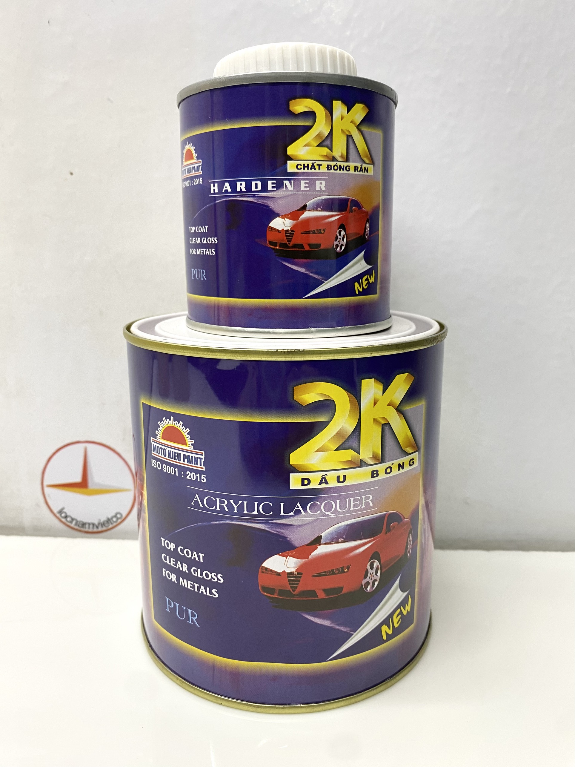 Dầu Bóng 2K  Motokieu, sơn 2k vỏ tím 1kg