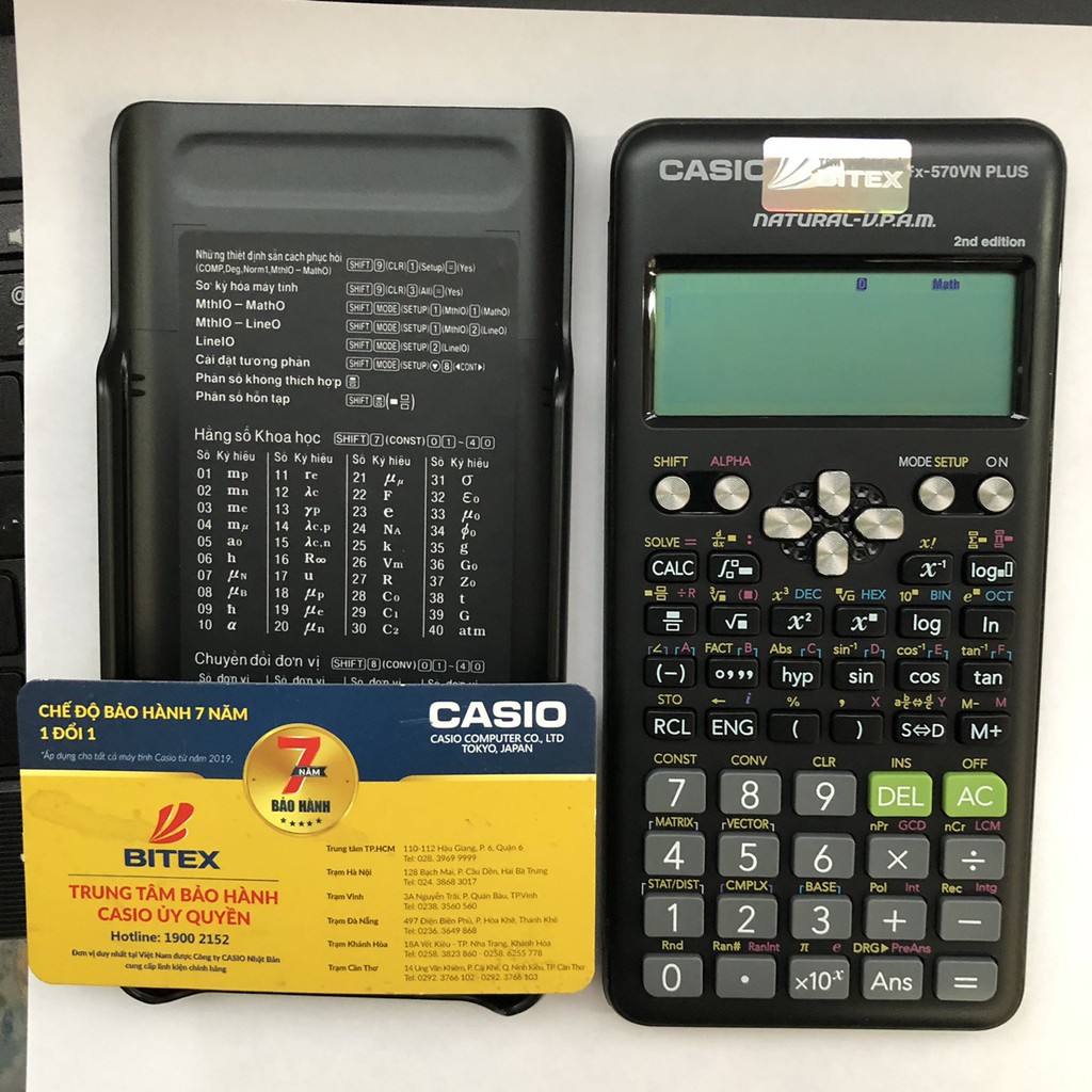 Máy tính casio 570vn plus (Chính hãng BH 7 năm)