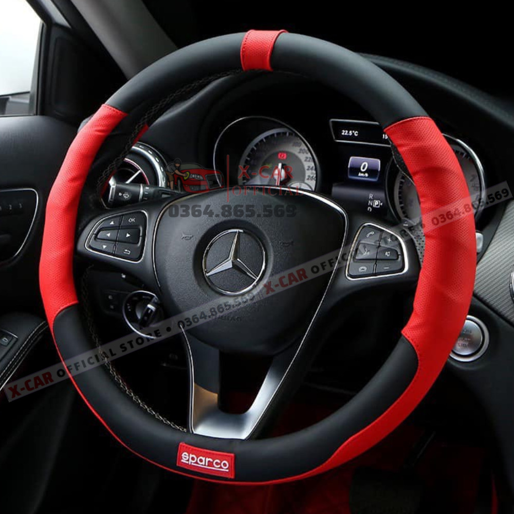 Bọc da vô lăng Sparco - bọc vô lăng da cao cấp đủ Mầu