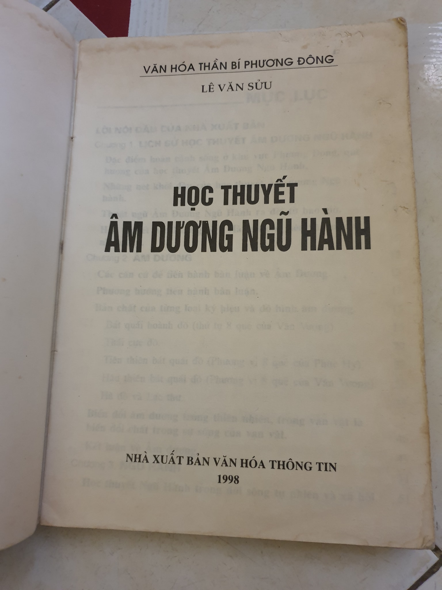 Sách Học Thuyết Âm Dương Ngũ Hành