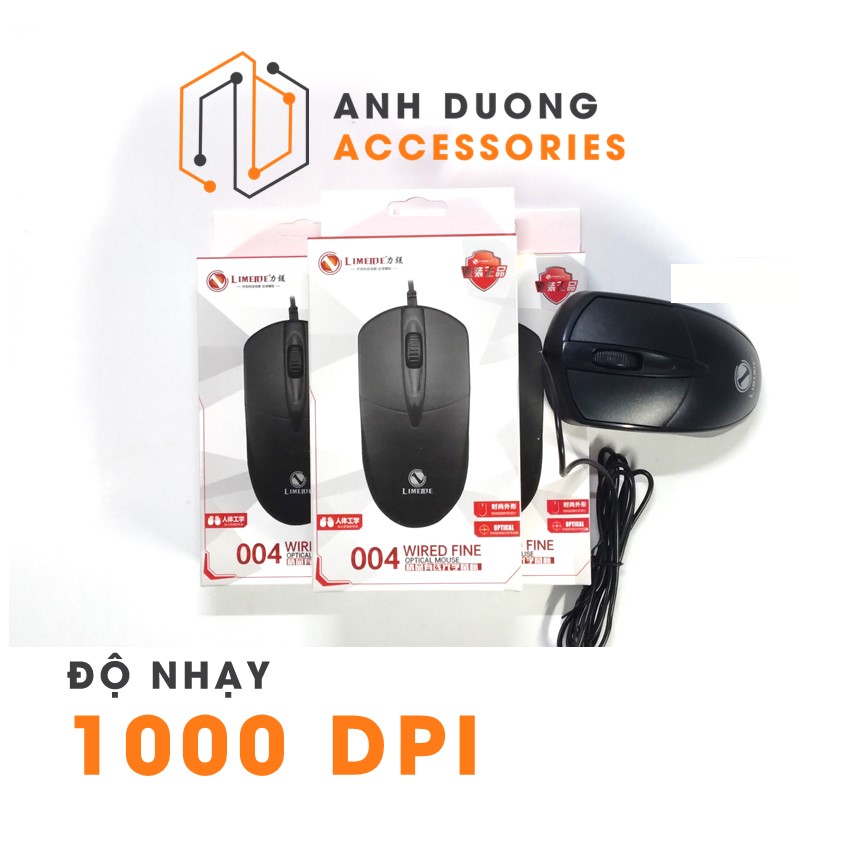 Chuột Máy Tính Có Dây USB Limeide 004 Nhỏ Gọn Tiện Lợi