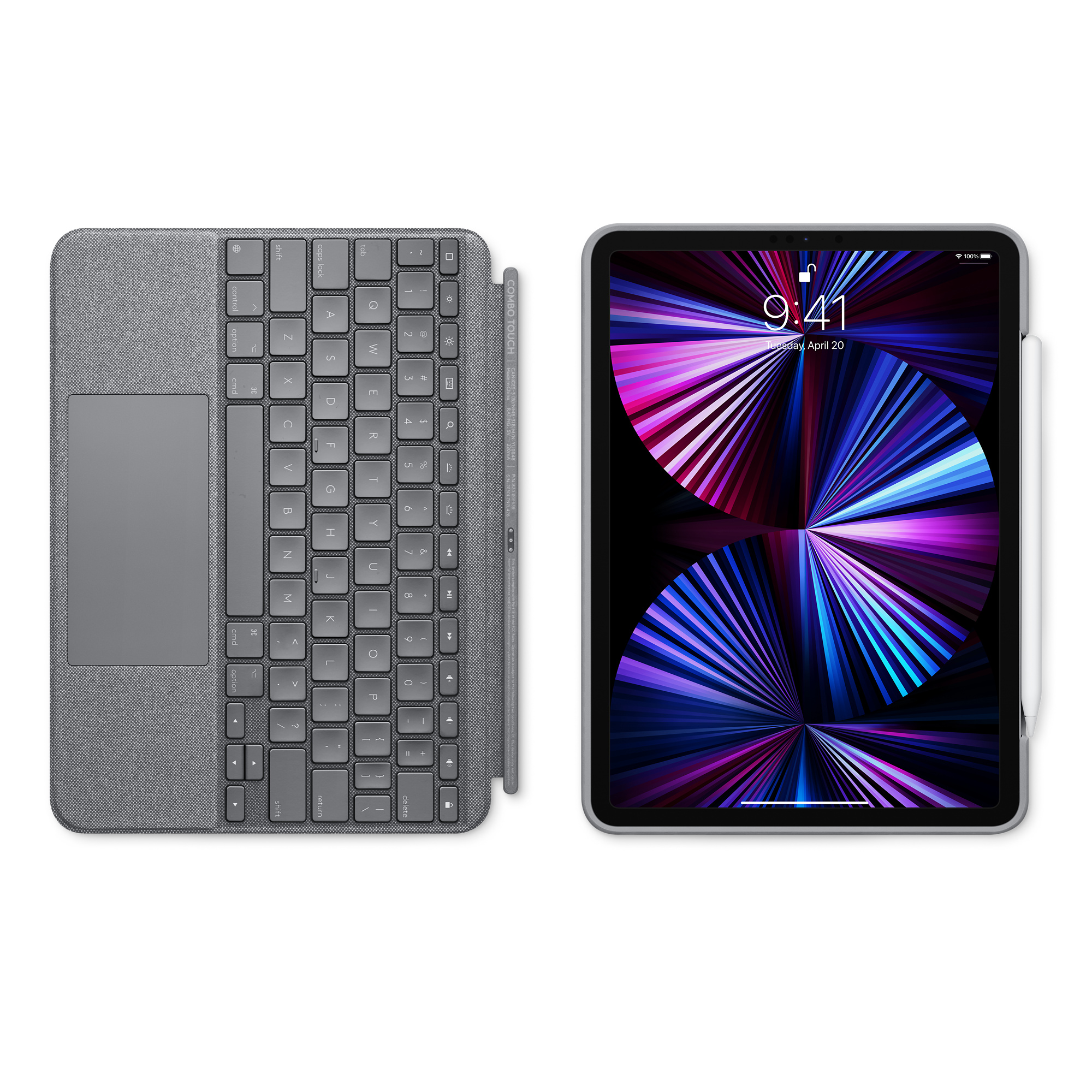 Bao da kèm bàn phím Logitech Combo Touch cho iPad Pro 12.9 : M1, M2