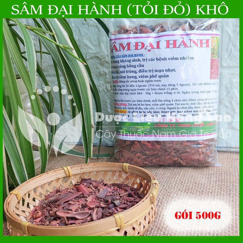 SÂM ĐẠI HÀNH khô sạch đóng gói 500g - congtyduoclieuhonglan
