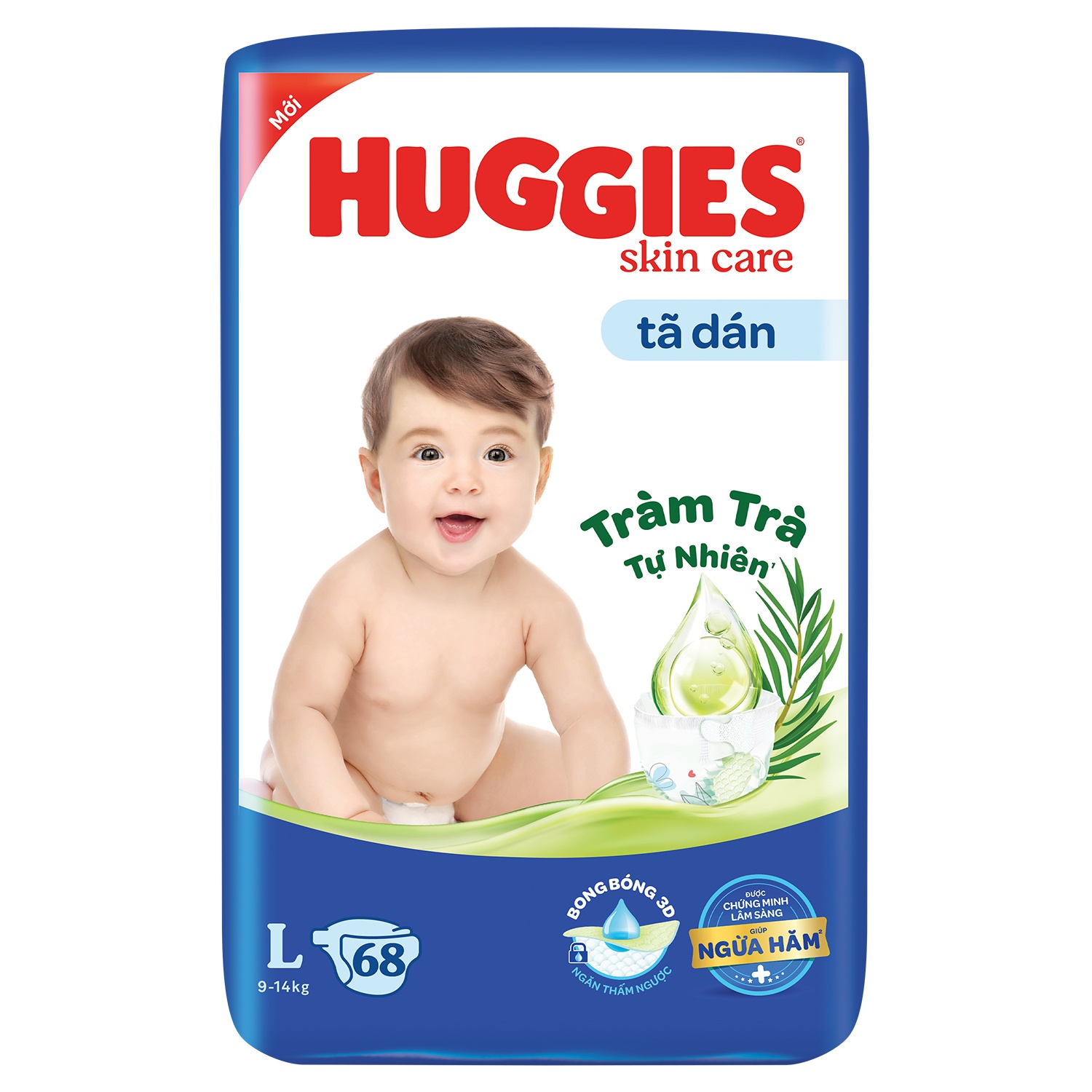 Tã dán Huggies size S80/M76/L68/XL60/XXL54