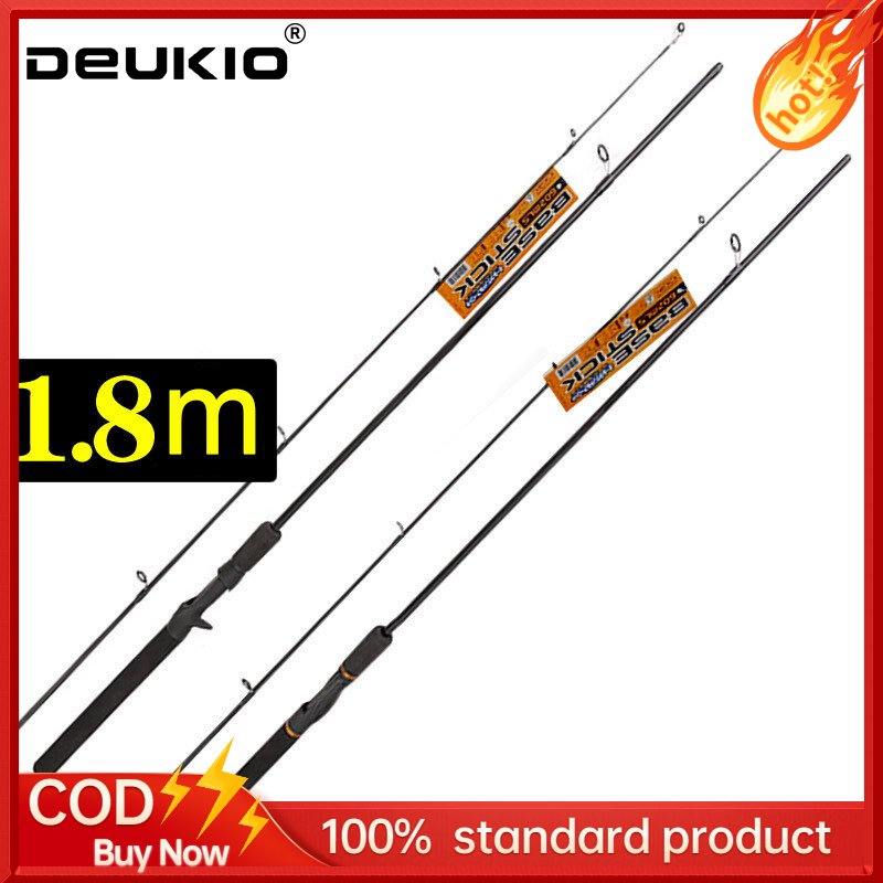 Deukio cần fishing pull fishing rod portable fishing rod lure cheap 100K fishing rod fishing rod fishing fishing rod straight rod sleeve