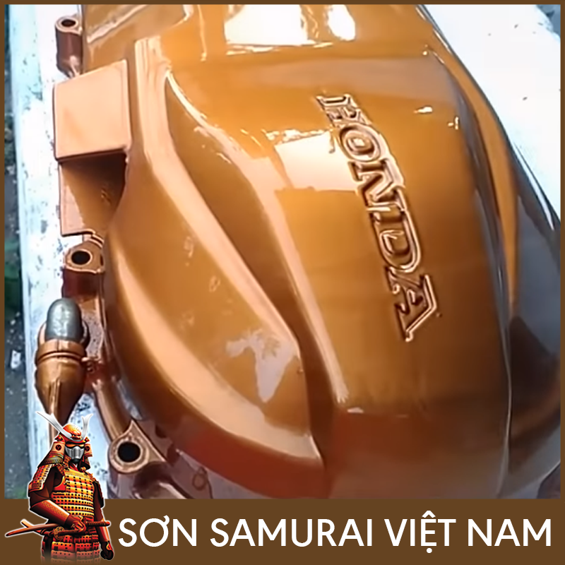 Sơn samurai màu đồng - Chai sơn EP41 vàng đồng sơn xịt samurai