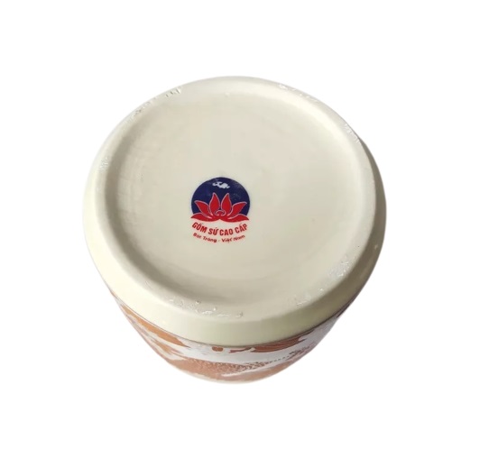 Bát hương D12cm men vàng kim Bát Tràng