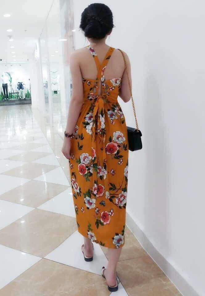 MAXI ĐAN HOA DÂY SIÊU ĐẸP 2019